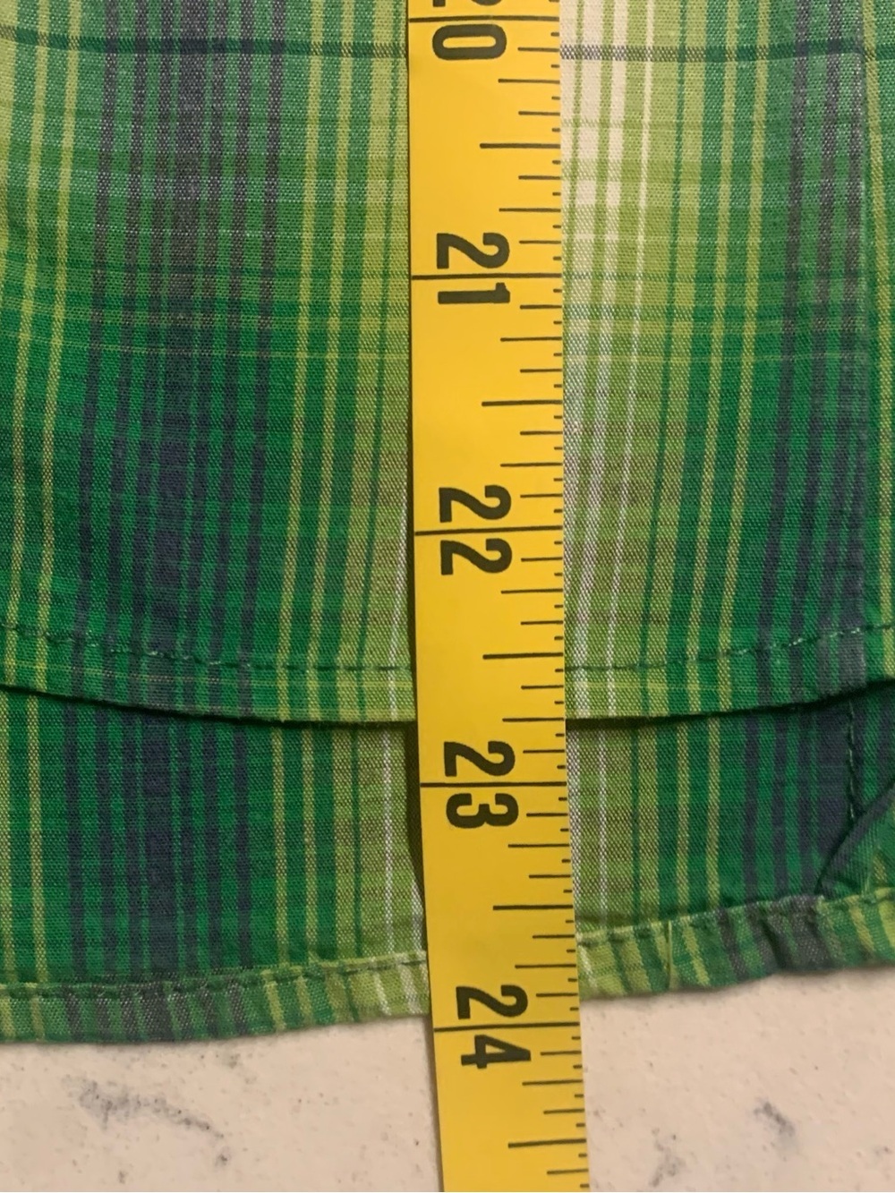 Roper women's plaid pearl snap long sleeve plaid green shirt - size small - Picture 6 of 7